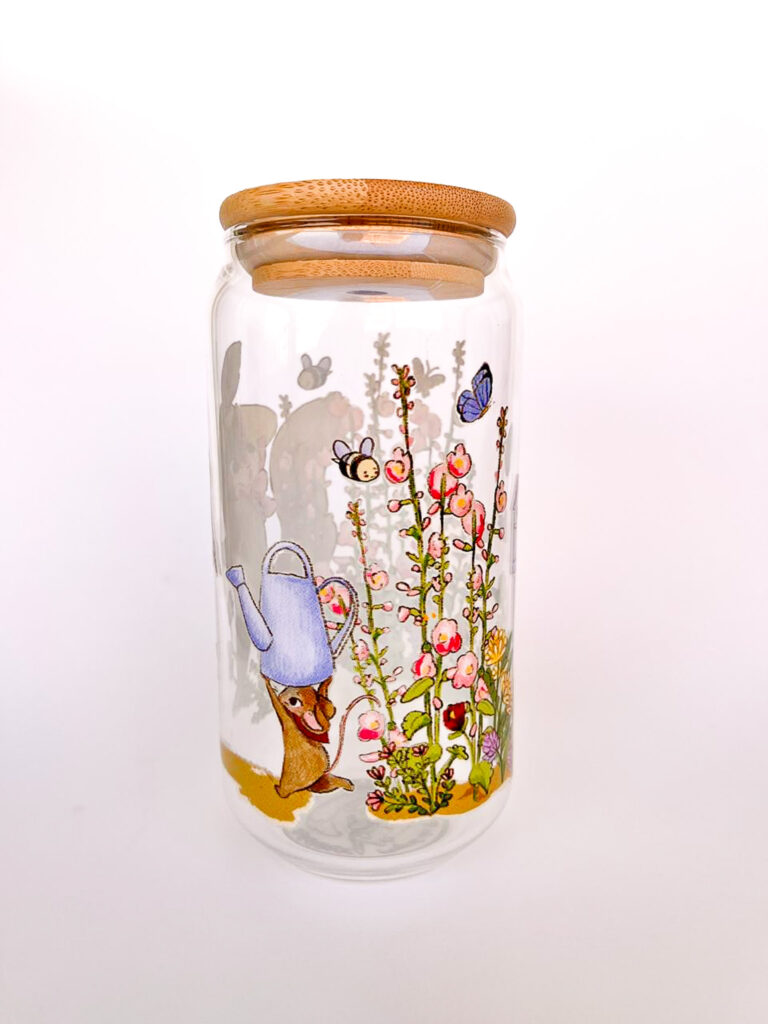 VASO GATO EN PRIMAVERA
