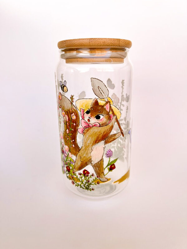 VASO GATO EN PRIMAVERA