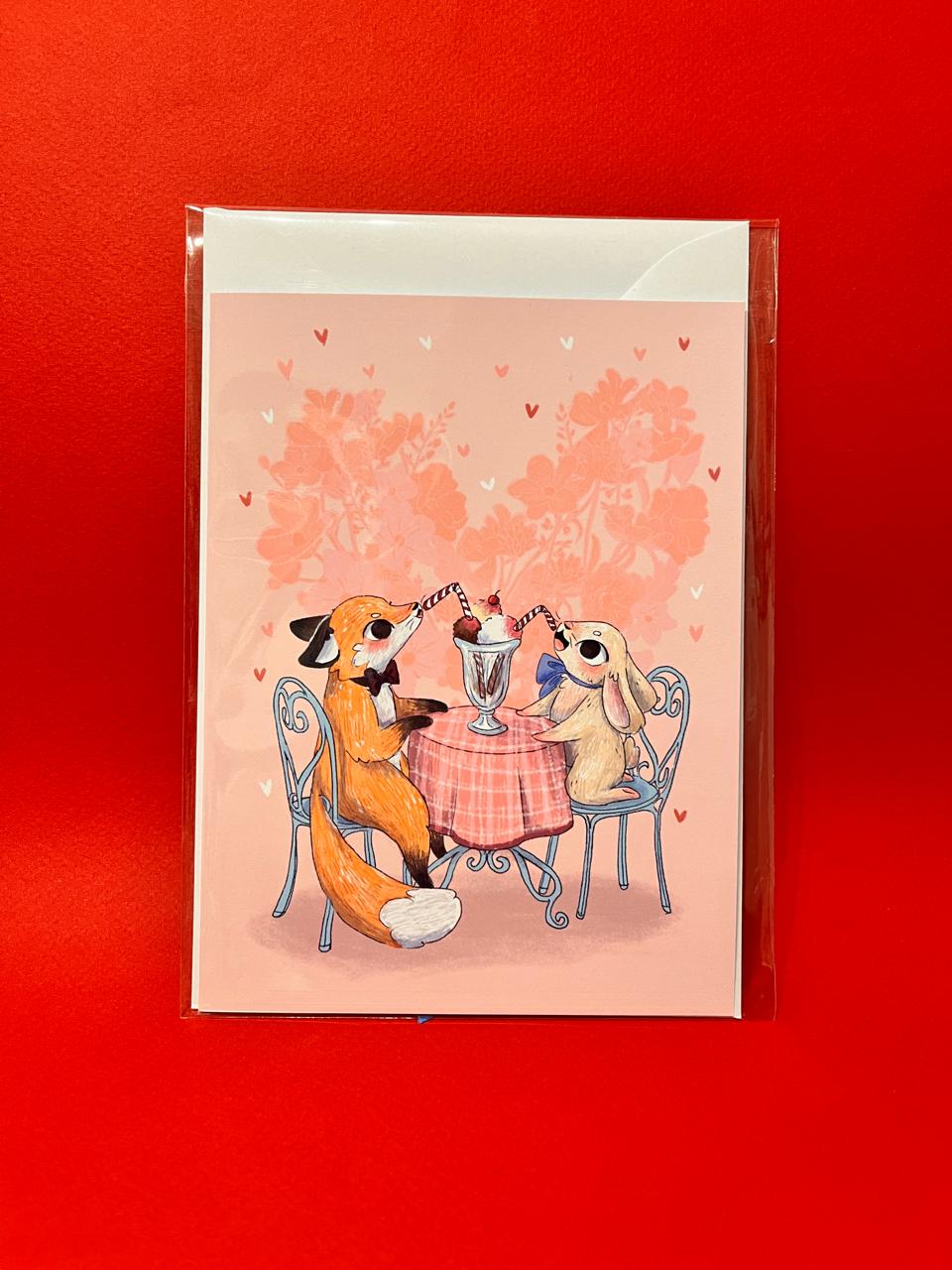 TARJETA CITA ROMANTICA - Imagen 1