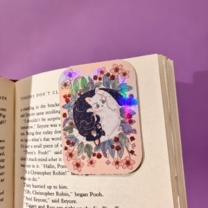 MARCAPAGINAS MAGENTICO GATOS YING YANG