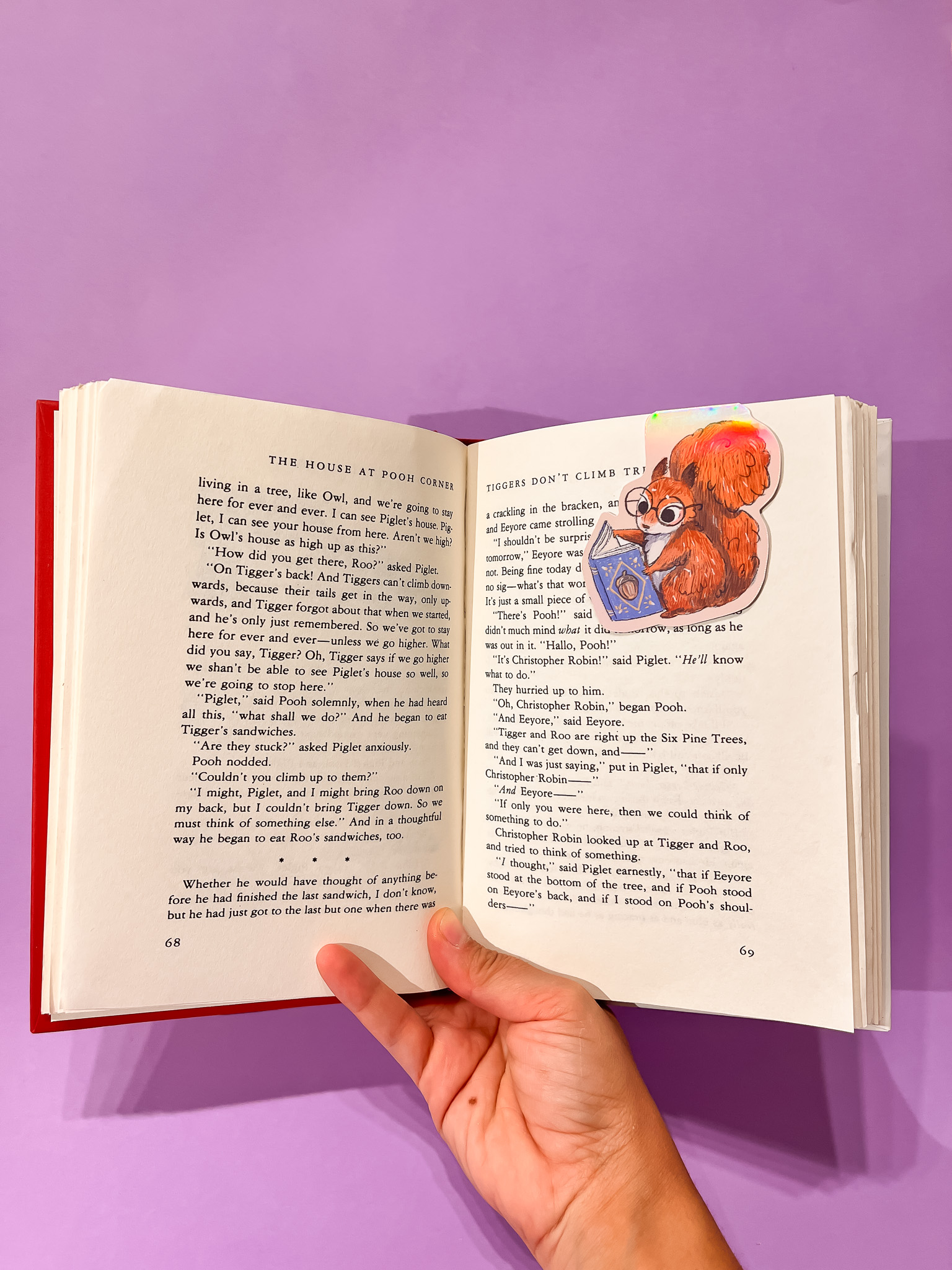 MARCAPAGINAS MAGENTICO ARDILLITA LECTORA - Imagen 2