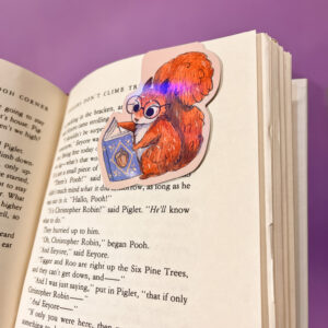 MARCAPAGINAS MAGENTICO ARDILLITA LECTORA - Imagen 3