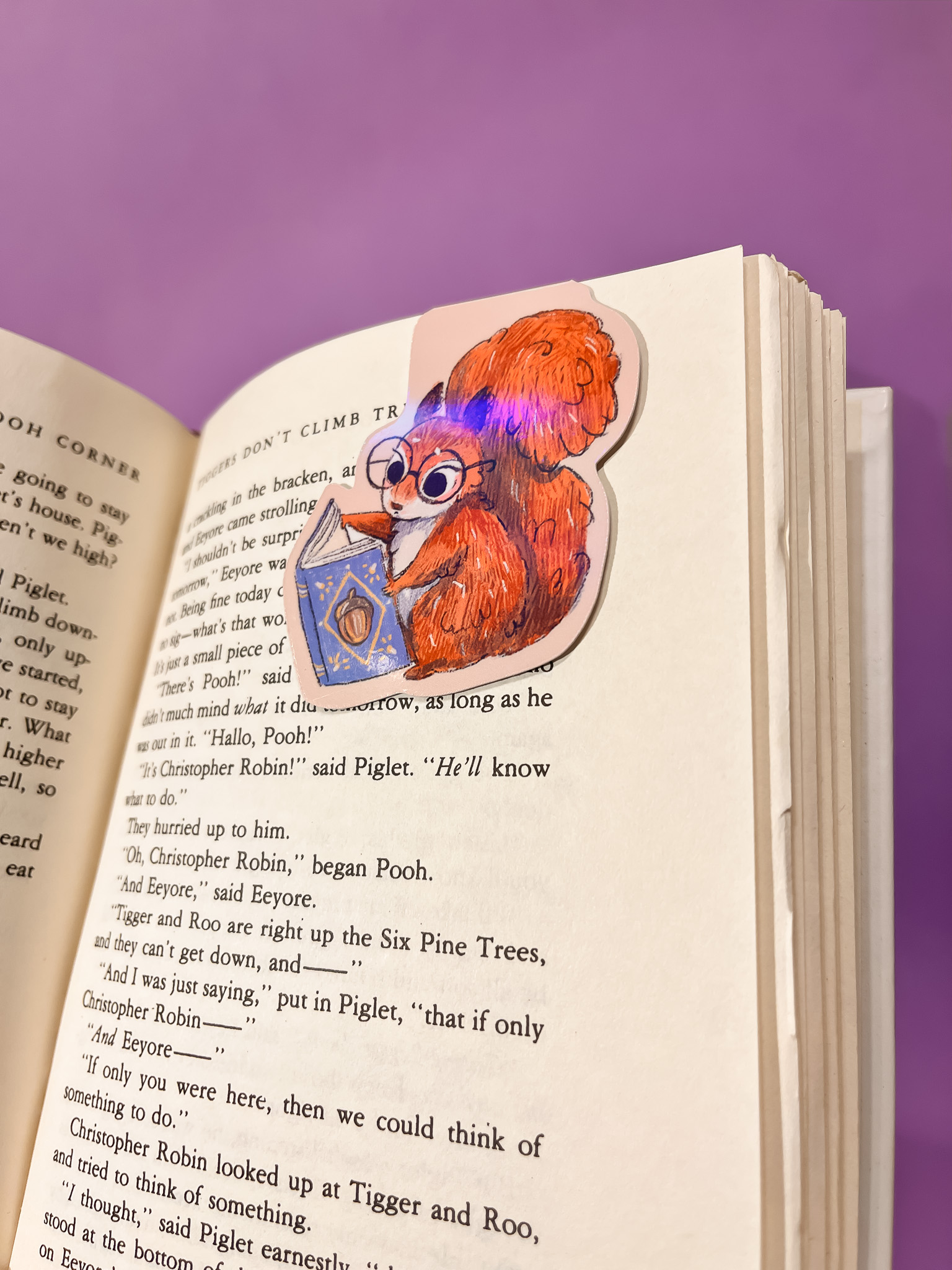 MARCAPAGINAS MAGENTICO ARDILLITA LECTORA - Imagen 3