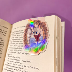 MARCAPAGINAS MAGENTICO GATITA ELEGANTE - Imagen 2