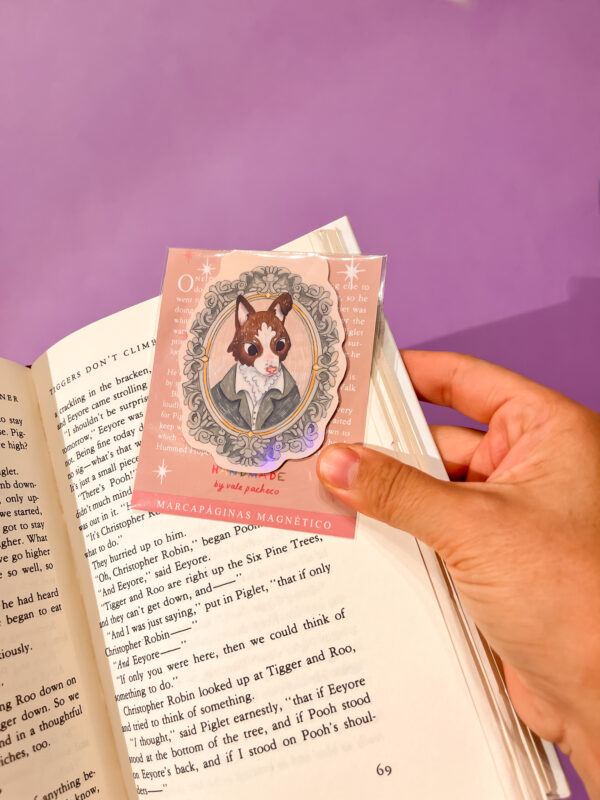 MARCAPAGINAS MAGENTICO MR. MILO ELEGANTE