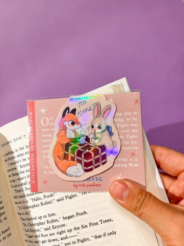 MARCAPAGINAS MAGENTICO TEA TIME