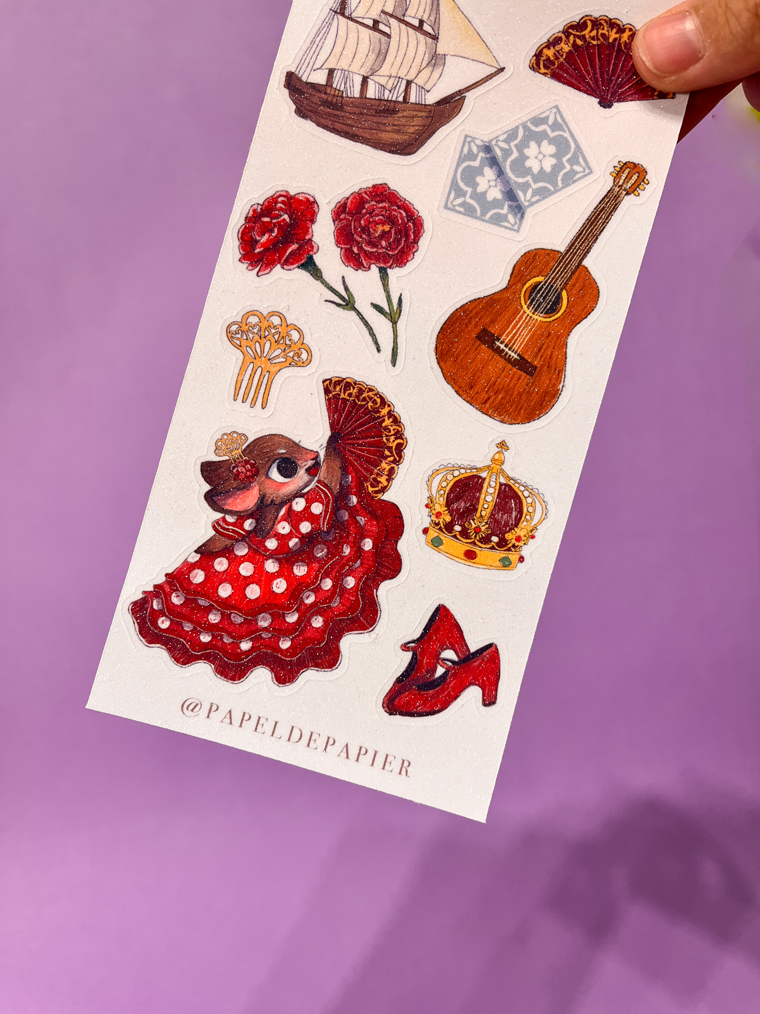 STICKER PEQUEÑO SPAIN - Imagen 2