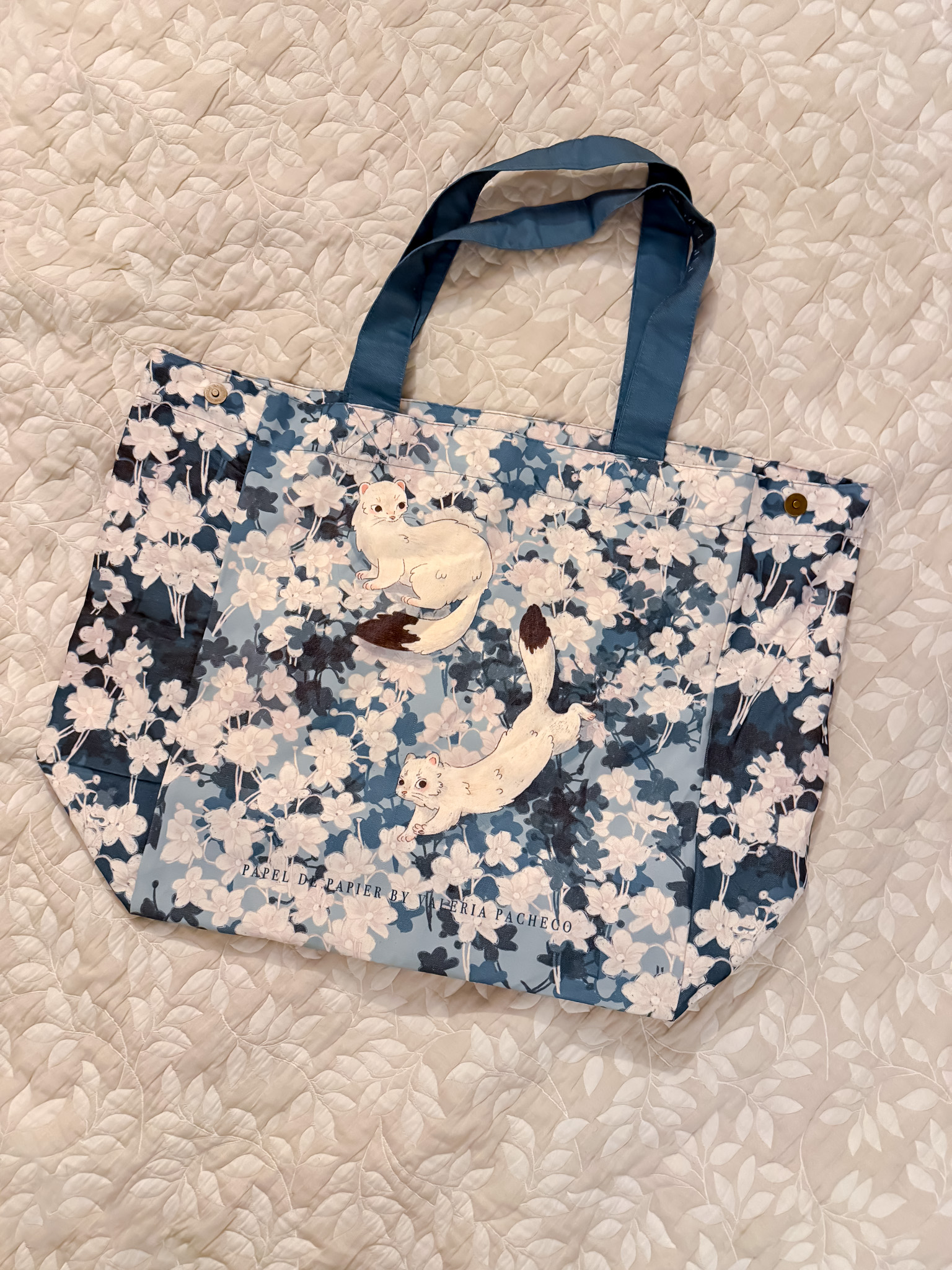 BOLSO TOTE AZUL - Imagen 1