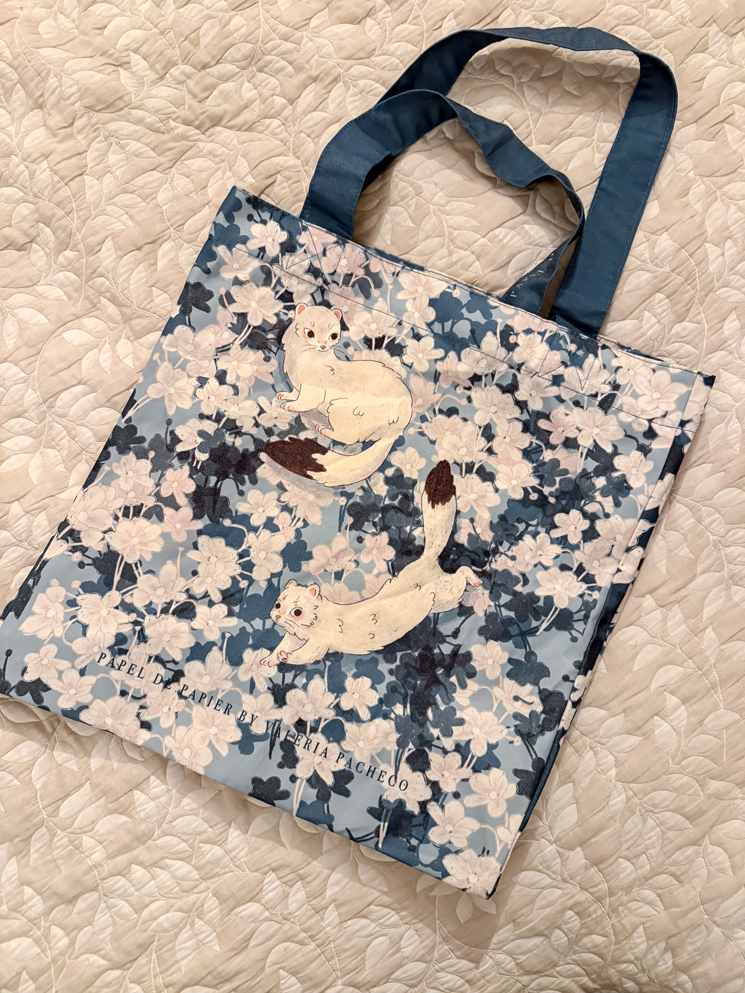 BOLSO TOTE AZUL - Imagen 5