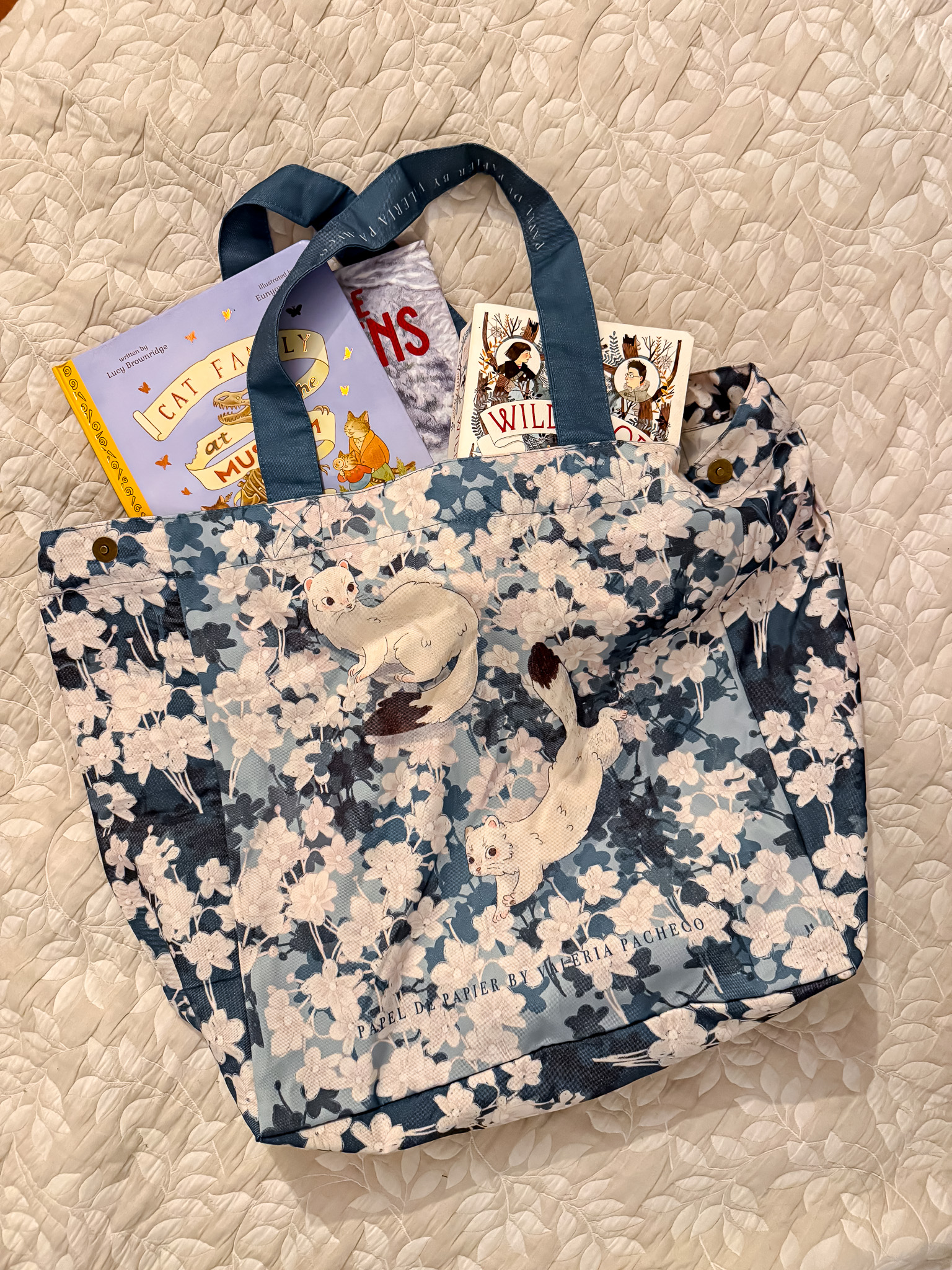 BOLSO TOTE AZUL - Imagen 7