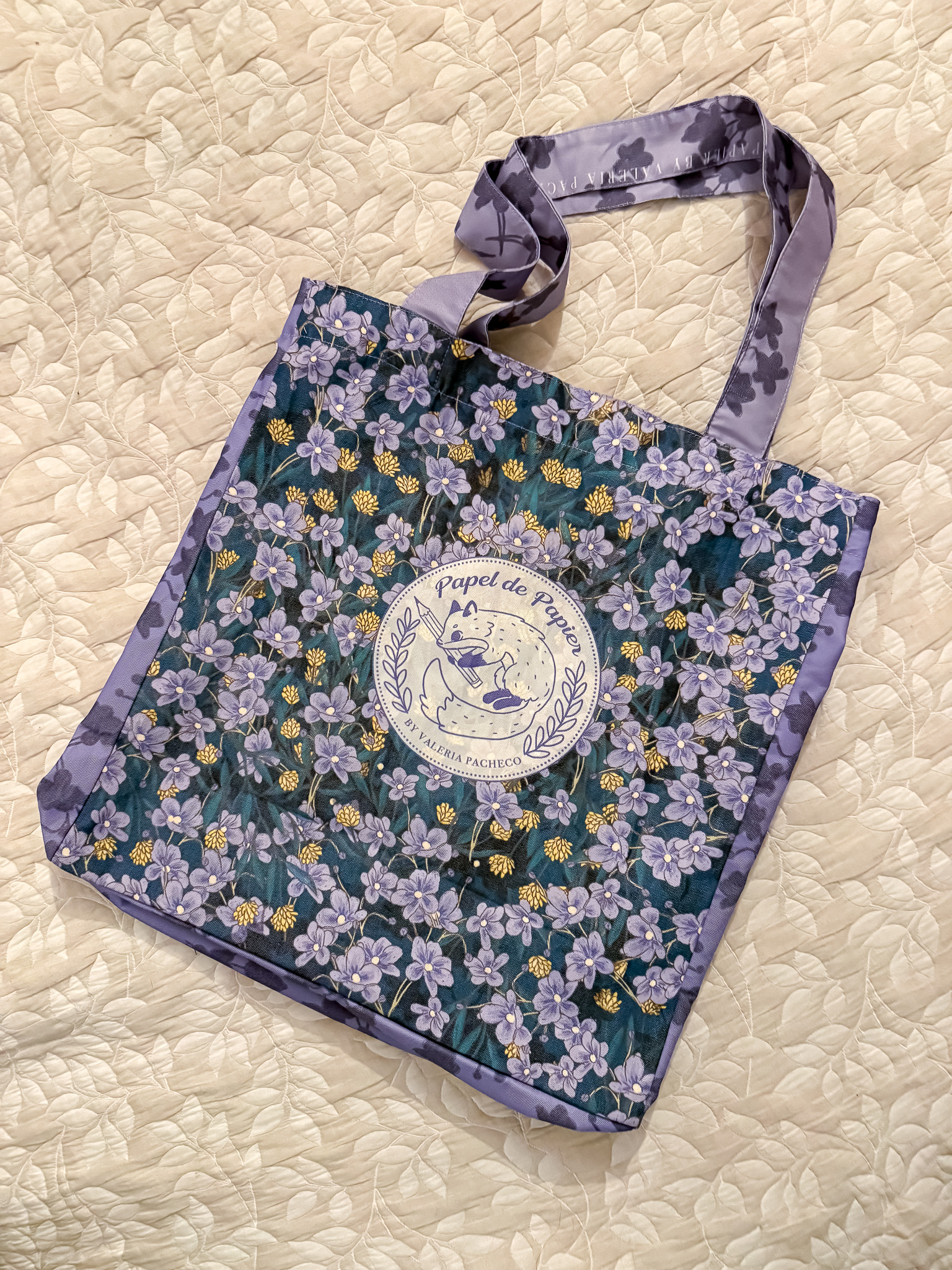 BOLSO TOTE MORADA - Imagen 4