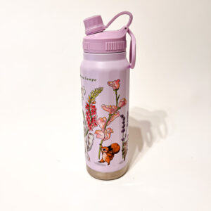 BOTELLA TERMICA LILA: FLORES - Imagen 4