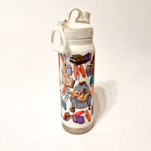 BOTELLA TERMICA BLANCA: ANIMALITOS LECTORES - Imagen 3