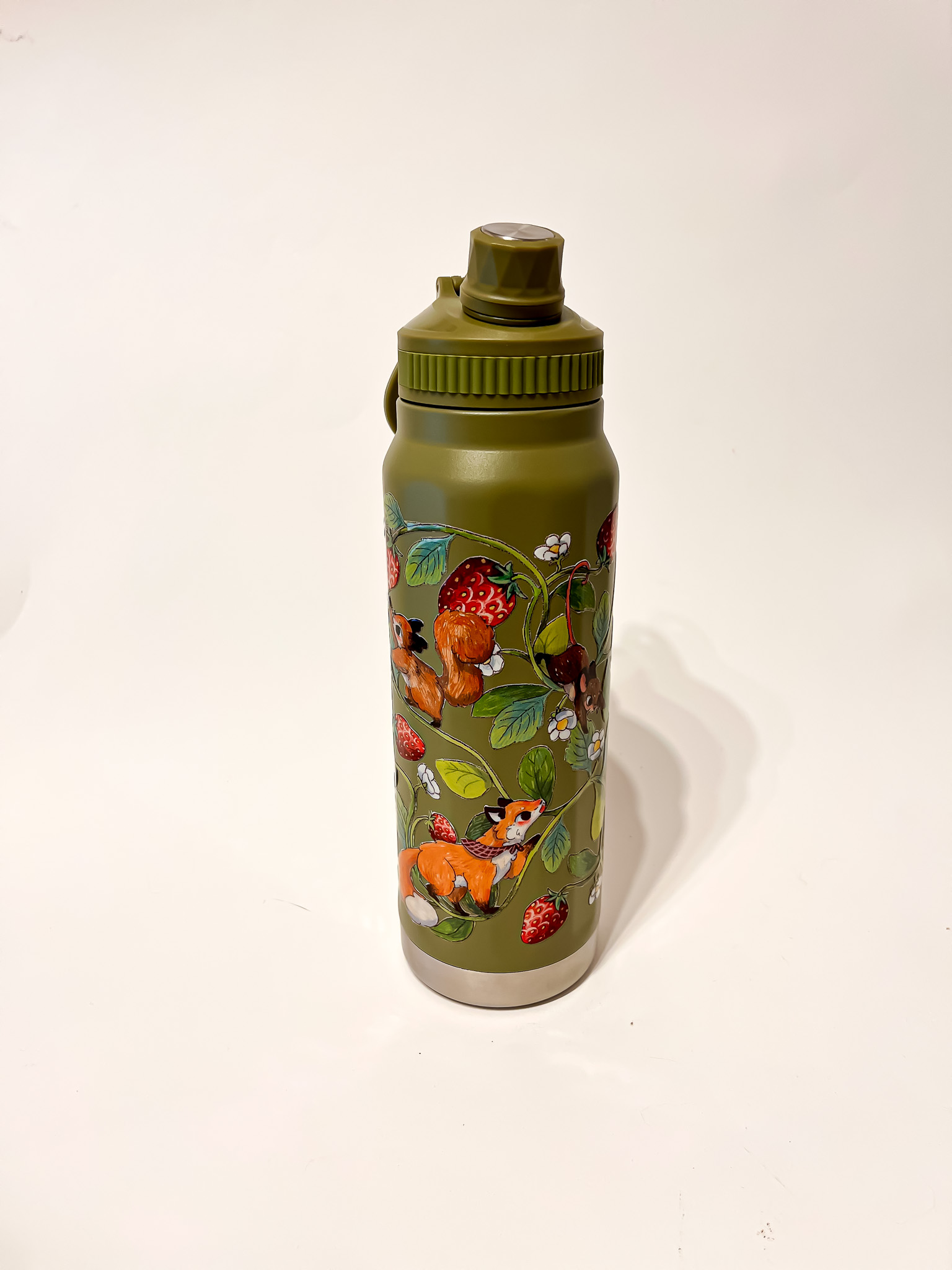 BOTELLA TERMICA VERDE: FRUTILLA - Imagen 4