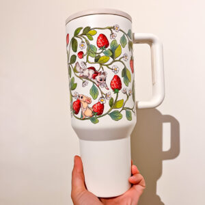 VASO TERMICO BLANCO: FRUTILLA - Imagen 5