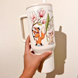 VASO TERMICO BLANCO: FLOR - Imagen 7