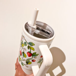 VASO TERMICO BLANCO: FRUTILLA - Imagen 2