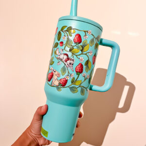 VASO TERMICO TURQUESA: FRUTILLA - Imagen 4