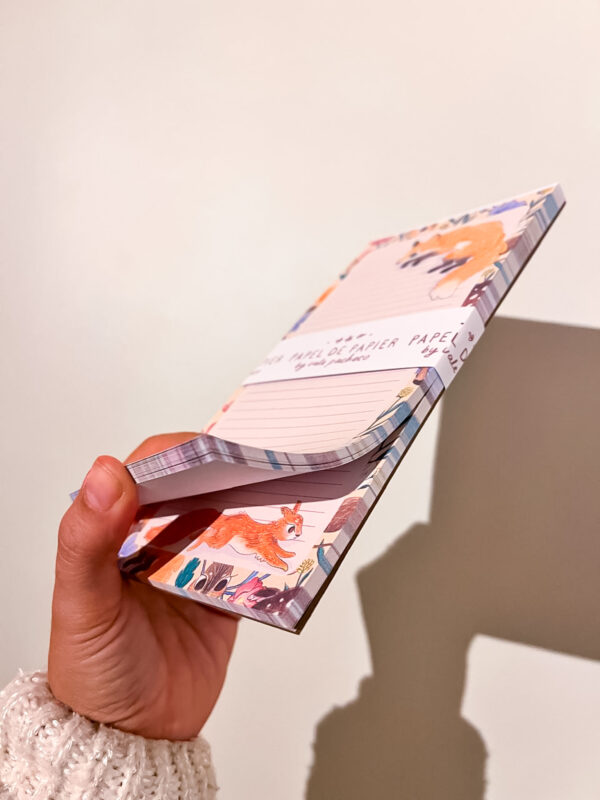 BLOCK DE NOTAS MAGNETICO: ZORRO SALTANDO