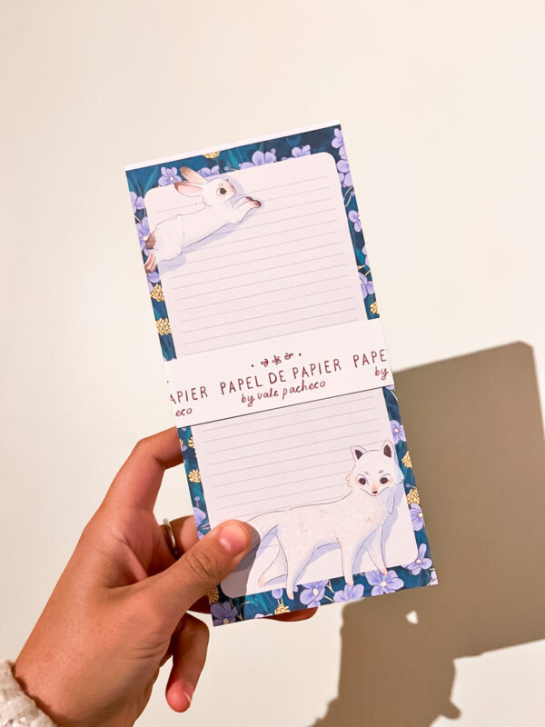 BLOCK DE NOTAS MAGNETICO: ZORRO BLANCO