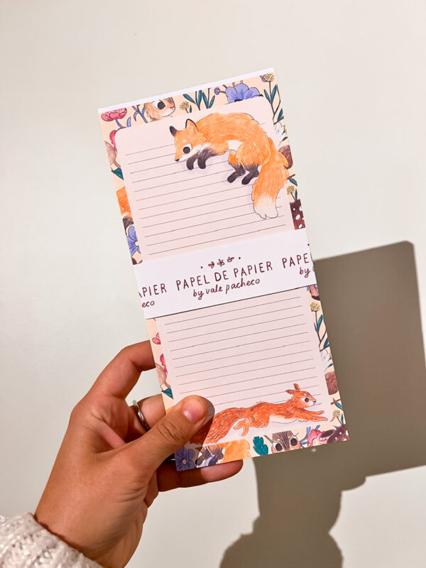 BLOCK DE NOTAS MAGNETICO: ZORRO SALTANDO