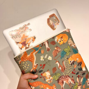 FUNDA ILUSTRADA ANIMALES DEL BOSQUE VERDE - Imagen 5