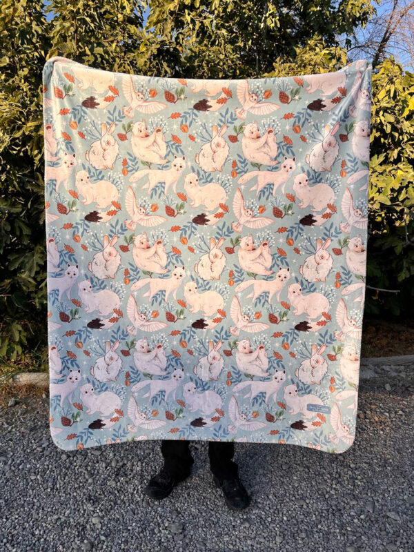 MANTA SHERPA ANIMALITOS POLARES