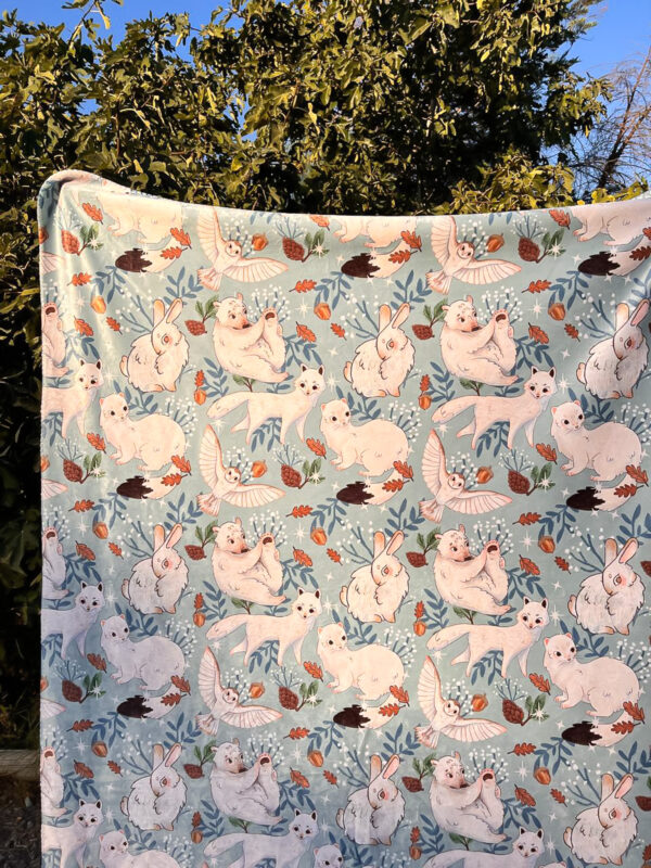 MANTA SHERPA ANIMALITOS POLARES