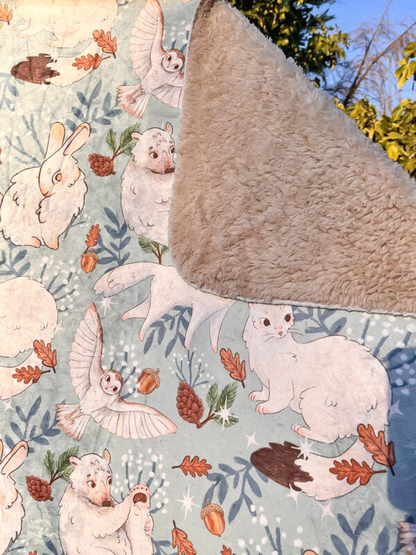 MANTA SHERPA ANIMALITOS POLARES