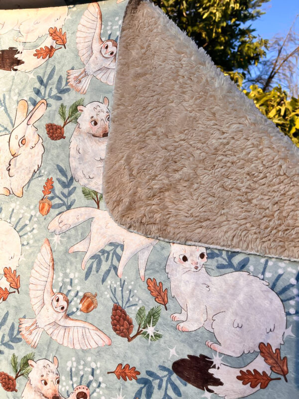 MANTA SHERPA ANIMALITOS POLARES