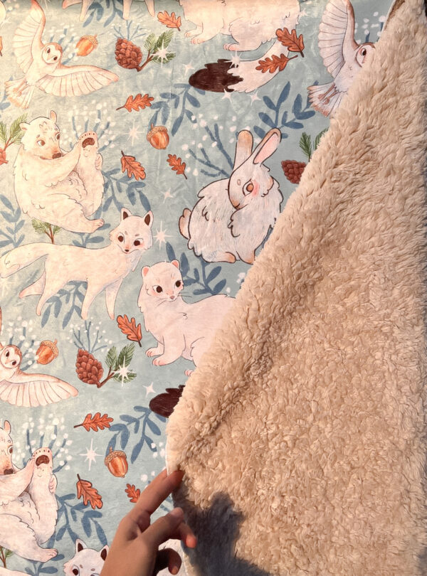 MANTA SHERPA ANIMALITOS POLARES