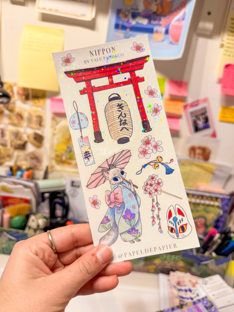 STICKER PEQUEÑO NIPPON GATITA