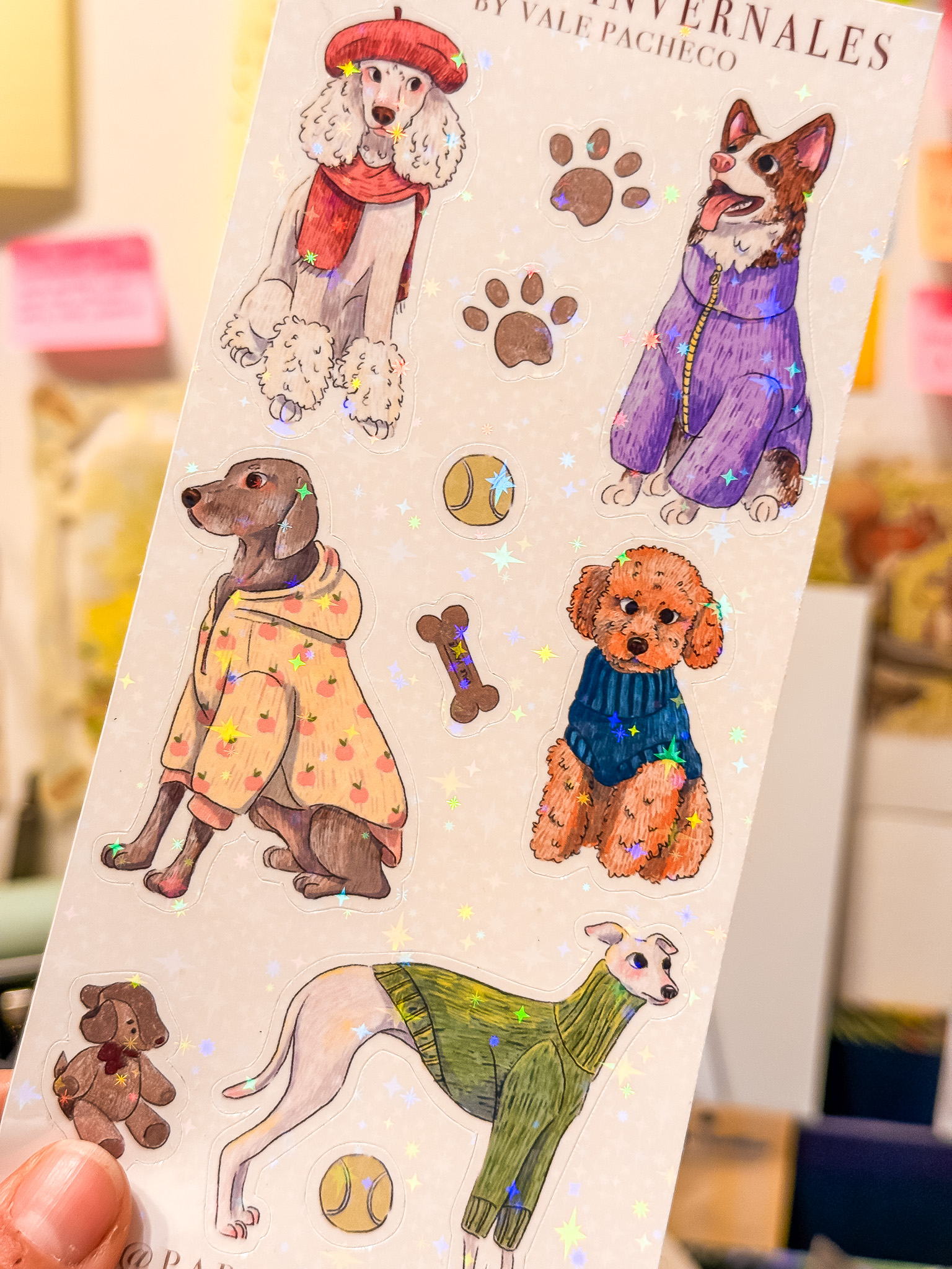 STICKER PEQUEÑO PERRITOS CON CHAQUETAS (versión 2) - Imagen 2